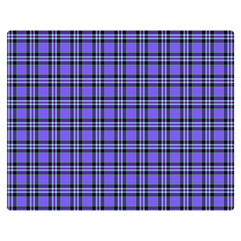 Blue Tartan Plaid 1 Premium Plush Fleece Blanket (Medium) from ArtsNow.com 60 x50  Blanket Front