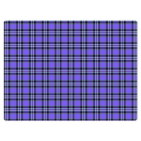 Blue Tartan Plaid 1 Premium Plush Fleece Blanket (Extra Small) from ArtsNow.com 40 x30  Blanket Front