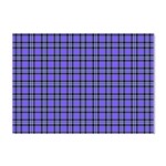 Blue Tartan Plaid 1 Crystal Sticker (A4)