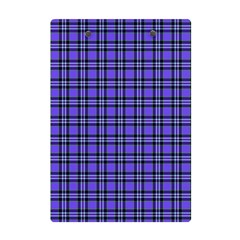 Blue Tartan Plaid 1 A5 Acrylic Clipboard from ArtsNow.com Back