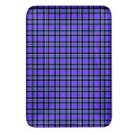 Blue Tartan Plaid 1 Rectangular Glass Fridge Magnet (4 pack)