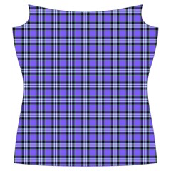 Blue Tartan Plaid 1 Women s Cut Out Long Sleeve T Front