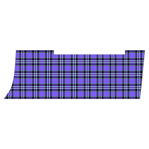 Blue Tartan Plaid 1 Men s Side Zip Front Pouch Ski And Snowboard Bib Pants	 from ArtsNow.com Waistband Left