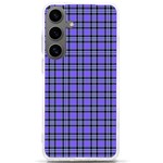 Blue Tartan Plaid 1 Samsung Galaxy S24 Ultra 6.9 Inch TPU UV Case