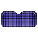 Blue Tartan Plaid 1 Car Windshield Sunshade