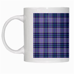 Purple Plaid Tartan 1 White Mug from ArtsNow.com Left