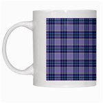 Purple Plaid Tartan 1 White Mug