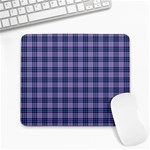 Purple Plaid Tartan 1 Large Mousepad