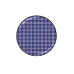 Purple Plaid Tartan 1 Hat Clip Ball Marker