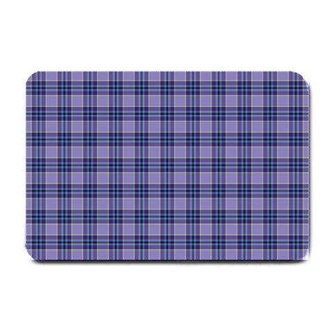 Purple Plaid Tartan 1 Small Doormat from ArtsNow.com 24 x16  Door Mat