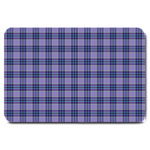 Purple Plaid Tartan 1 Large Doormat from ArtsNow.com 30 x20  Door Mat