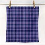 Purple Plaid Tartan 1 Face Towel