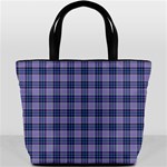 Purple Plaid Tartan 1 Bucket Bag