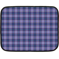 Purple Plaid Tartan 1 Two Sides Fleece Blanket (Mini) from ArtsNow.com 35 x27  Blanket Front