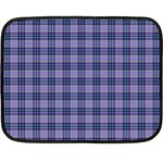 Purple Plaid Tartan 1 Two Sides Fleece Blanket (Mini)