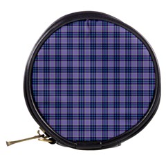 Purple Plaid Tartan 1 Mini Makeup Bag from ArtsNow.com Back