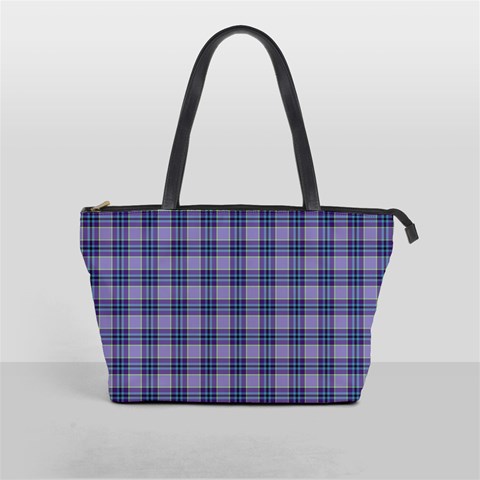 Purple Plaid Tartan 1 Classic Shoulder Handbag from ArtsNow.com Front