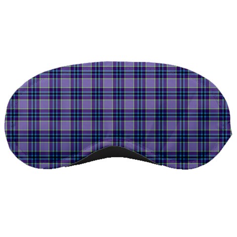 Purple Plaid Tartan 1 Sleep Mask from ArtsNow.com Front