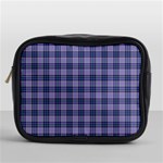 Purple Plaid Tartan 1 Mini Toiletries Bag (One Side)