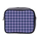 Purple Plaid Tartan 1 Mini Toiletries Bag (Two Sides)