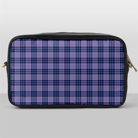 Purple Plaid Tartan 1 Toiletries Bag (One Side) from ArtsNow.com Front