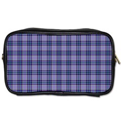 Purple Plaid Tartan 1 Toiletries Bag (Two Sides) from ArtsNow.com Front