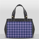 Purple Plaid Tartan 1 Oversize Office Handbag