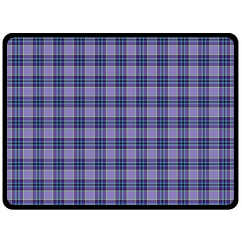 Purple Plaid Tartan 1 Fleece Blanket (Large) from ArtsNow.com 80 x60  Blanket Front