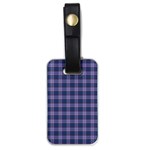 Purple Plaid Tartan 1 Luggage Tag (one side)