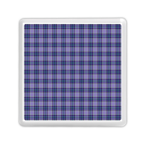 Purple Plaid Tartan 1 Memory Card Reader (Square) from ArtsNow.com Front