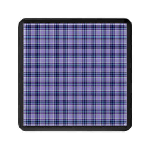 Purple Plaid Tartan 1 Memory Card Reader (Square) from ArtsNow.com Front