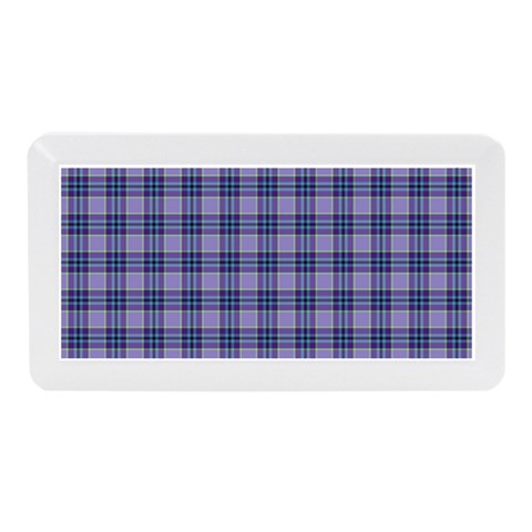 Purple Plaid Tartan 1 Memory Card Reader (Mini) from ArtsNow.com Front