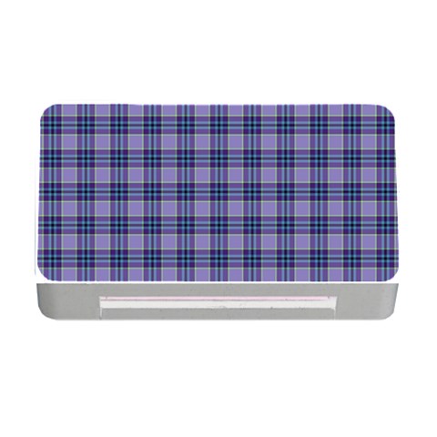 Purple Plaid Tartan 1 Memory Card Reader with CF from ArtsNow.com Front