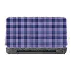 Purple Plaid Tartan 1 Memory Card Reader with CF