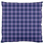 Purple Plaid Tartan 1 Large Cushion Case (One Side)