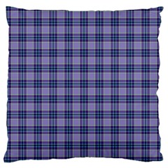 Purple Plaid Tartan 1 Large Cushion Case (Two Sides) from ArtsNow.com Front