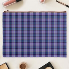 Purple Plaid Tartan 1 Cosmetic Bag (XXXL) from ArtsNow.com Front