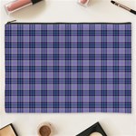 Purple Plaid Tartan 1 Cosmetic Bag (XXXL)