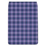 Purple Plaid Tartan 1 Removable Flap Cover (S)