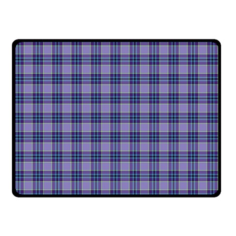 Purple Plaid Tartan 1 Two Sides Fleece Blanket (Small) from ArtsNow.com 45 x34  Blanket Front