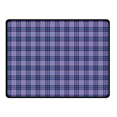 Purple Plaid Tartan 1 Two Sides Fleece Blanket (Small) from ArtsNow.com 45 x34  Blanket Front