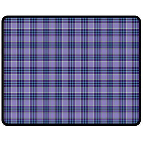 Purple Plaid Tartan 1 Two Sides Fleece Blanket (Medium) from ArtsNow.com 58.8 x47.4  Blanket Back