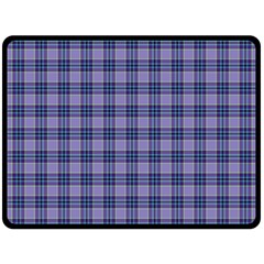 Purple Plaid Tartan 1 Two Sides Fleece Blanket (Large) from ArtsNow.com 80 x60  Blanket Front