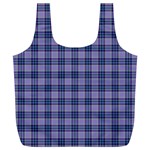 Purple Plaid Tartan 1 Full Print Recycle Bag (XL)