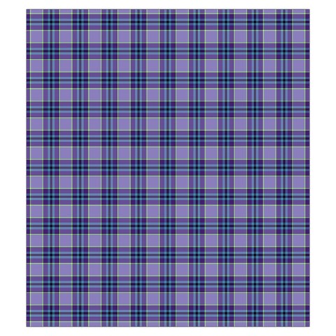 Purple Plaid Tartan 1 Drawstring Pouch (Medium) from ArtsNow.com Front