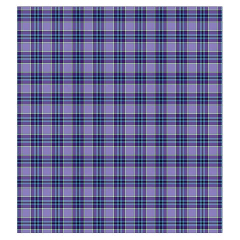 Purple Plaid Tartan 1 Drawstring Pouch (Large) from ArtsNow.com Front