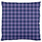 Purple Plaid Tartan 1 Standard Premium Plush Fleece Cushion Case (One Side)