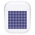 Purple Plaid Tartan 1 Hard PC AirPods 1/2 Case