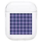 Purple Plaid Tartan 1 Soft TPU AirPods 1/2 Case