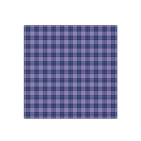 Purple Plaid Tartan 1 Satin Bandana Scarf 22  x 22  from ArtsNow.com Front